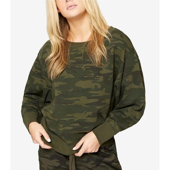 Sanctuary Tops - Sanctuary Dolman Army Pullover Sweatshirt Green Size M